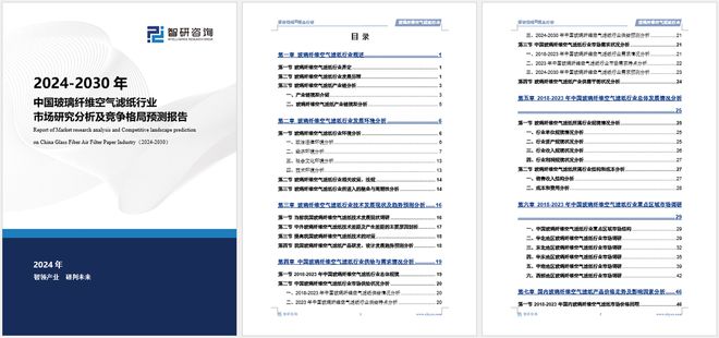 2024版中国玻璃纤维空气滤纸行业市场竞争格局及发展前景分析报告(图5)